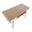 Pebble desk in Natural Wood, White Wood, top view, featuring storage