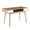 Pebble Contemporary Double Desk in Natural Wood with White Wood Drawers — product view