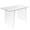 Glacier Contemporary Desk in Clear and Chrome — product view