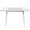 Glacier Contemporary Desk in Clear and Chrome — back view