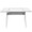 Glacier Contemporary Desk in Clear and Chrome — front view
