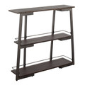 Converge Industrial Bookcase in Antique Metal and Espresso Bamboo — product view