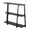 Converge office furniture in Black Metal, Black Bamboo, back and side view, featuring metal design and wood design