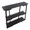 Converge office furniture in Black Metal, Black Bamboo, top view, featuring metal design and wood design