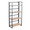 Dakota office furniture in Black Painted Metal, Natural Wood, product view, featuring metal design and wood design