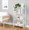 Dakota Contemporary Bookcase in White Painted Metal and Natural Wood — lifestyle photo 2