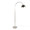 Emery 63.5" Contemporary Metal Floor Lamp in Polished Nickel and Clear K9 Crystal with White Metal Accents From Grandview Gallery — side view