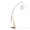 Robyn floor lamp in Natural Wood, Black Metal, White Linen, product view, featuring wood frame