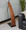 Robyn floor lamp in Walnut Wood, Black Metal, White Linen, featuring wood frame