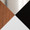 Robyn floor lamp in Walnut Wood, Black Metal, White Linen, upholstery or finish swatch