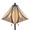Ren 63" Traditional Floor Lamp in Oil Rubbed Bronze Metal with Brown and Cream Glass — detail view (photo 1)