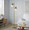 Marcel floor lamp in Gold Metal, Smokey Glass, featuring glass design and metal design