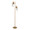 Marcel floor lamp in Gold Metal, Smokey Glass, product view, featuring glass design and metal design
