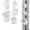 Droplets Sleek 60" Contemporary Metal Floor Lamp in Chrome Metal and Clear Crystal Accents From Grandview Gallery — detail view (photo 3)