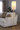 Bounty 62" Contemporary Metal Floor Lamp in Gold Metal with White Linen Shade From Grandview Gallery — lifestyle photo 1