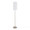 Bounty 62" Contemporary Metal Floor Lamp in Brushed Nickel with White Textured Linen Shade From Grandview Gallery — product view (photo 2)