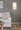 Bounty 62" Contemporary Metal Floor Lamp in Brushed Nickel with White Textured Linen Shade From Grandview Gallery — lifestyle photo 1