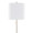 Cone 64" Contemporary Metal Floor Lamp in Brushed Nickel with White Linen Shade From Grandview Gallery — detail view (photo 1)