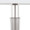 Marla 65” Contemporary Metal Floor Lamp in Cast Iron and Clear K9 Crystal with White Linen Shade- Set of 2 — detail view (photo 3)