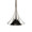 Marla floor lamp in Polished Nickel, Clear Crystal, White Linen, close-up detail