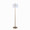 Casper 69" Contemporary Metal Floor Lamp in Gold Metal with Off-white Linen Shade From Grandview Gallery — back view