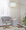 Casper 69" Contemporary Metal Floor Lamp in Gold Metal with Off-white Linen Shade From Grandview Gallery — lifestyle photo 3