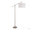 Casper floor lamp in Brushed Nickel, Off-white Linen, product view