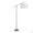 Casper 69" Contemporary Metal Floor Lamp in Brushed Nickel with Off-white Linen Shade From Grandview Gallery — product view (photo 2)