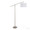 Casper 69" Contemporary Metal Floor Lamp in Brushed Nickel with Off-white Linen Shade From Grandview Gallery — side view