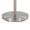 Casper 69" Contemporary Metal Floor Lamp in Brushed Nickel with Off-white Linen Shade From Grandview Gallery — detail view (photo 2)