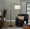 April floor lamp in Oil Bronze Metal, Natural Linen