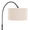 April floor lamp in Oil Bronze Metal, Natural Linen, close-up detail