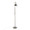Emery Industrial Floor Lamp in Nickel — rear three-quarter view