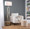 Folia floor lamp in Gold Metal, White Linen, Black Marble, featuring metal design