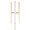 Icicle 65" Modern Swivel Floor Lamp in Gold Metal — detail view (photo 2)