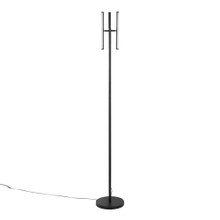 Icicle 65" Modern Swivel Floor Lamp in Black Metal — product view (photo 1)