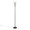 Icicle 65" Modern Swivel Floor Lamp in Black Metal — side view (photo 1)