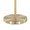 Tier 64" Contemporary Metal Floor Lamp in Gold Metal with Off-white Linen Shade — detail view (photo 2)