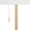 Tier 64" Contemporary Metal Floor Lamp in Gold Metal with Off-white Linen Shade — detail view (photo 3)