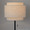 Tier floor lamp in Black Metal, Biege Linen, featuring metal design