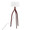 Wishbone floor lamp in Walnut Wood, White Fabric Shade, back and side view, featuring wood design