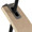 Robyn Mid-Century Modern Floor Lamp in Natural Wood and Black Metal with Black Linen Shade — detail view (photo 4)