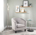 Icicle floor lamp in Brushed Nickel