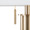 Trophy 62" Glam Floor Lamp in Gold Metal and White Linen Shade — detail view (photo 4)