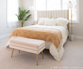 Symbol table in White Marble, Gold Metal, White Shade