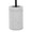 Symbol 66" Contemporary Metal Floor Lamp in Black Metal and White Marble with White Glass Shade — detail view (photo 4)