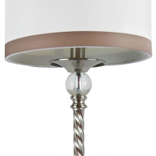 Clarity lighting in Brushed Nickel, Clear Crystal, close-up detail