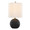 Kona 23" Contemporary Polyresin Table Lamp in Matte Black Polyresin, Modern Brass and Natural Linen Shade From Grandview Gallery- Set of 2 — product view (photo 1)
