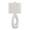 Pearl 29" Contemporary Polyresin Table Lamp in Matte White Poly, Natural Shell and White Linen Shade From Grandview Gallery- Set of 2 — product view (photo 2)
