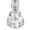 Karat 25" Contemporary Crystal Table Lamp in Clear K9 Crystal and Chrome Metal with White Linen Softback Shade From Grandview Gallery- Set of 2 — detail view (photo 2)